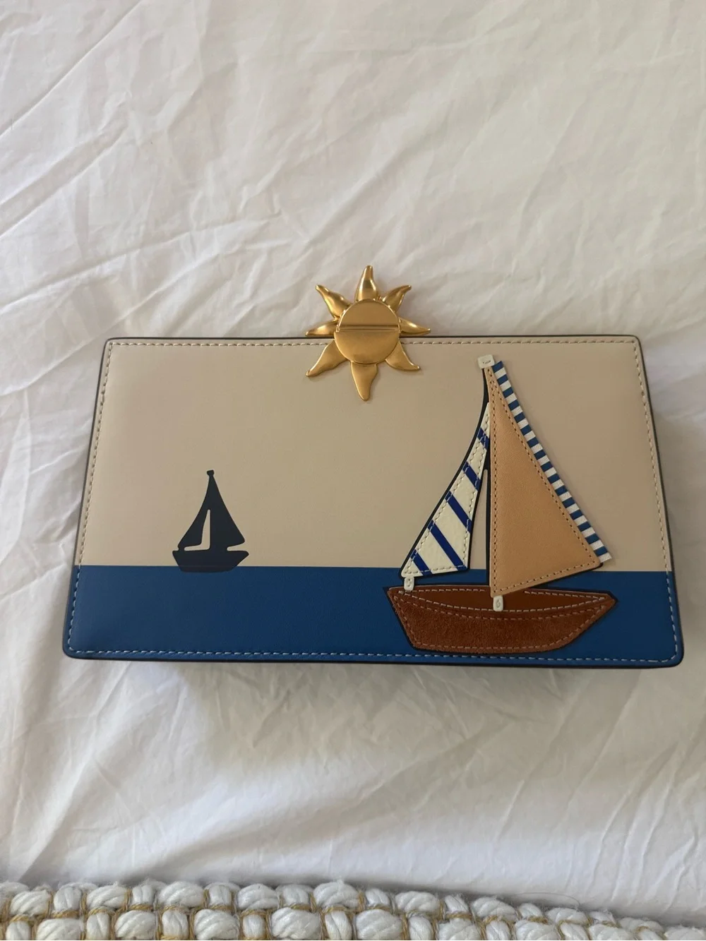 Tory Burch’s Boat Applique Frame Mini Crossbody- new without tags - Picture 4 of 5
